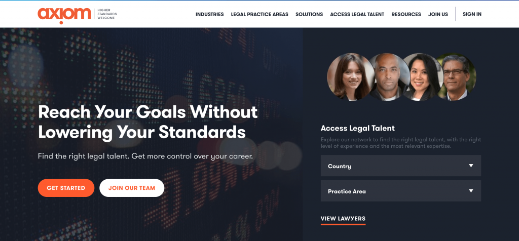 law firm homepage